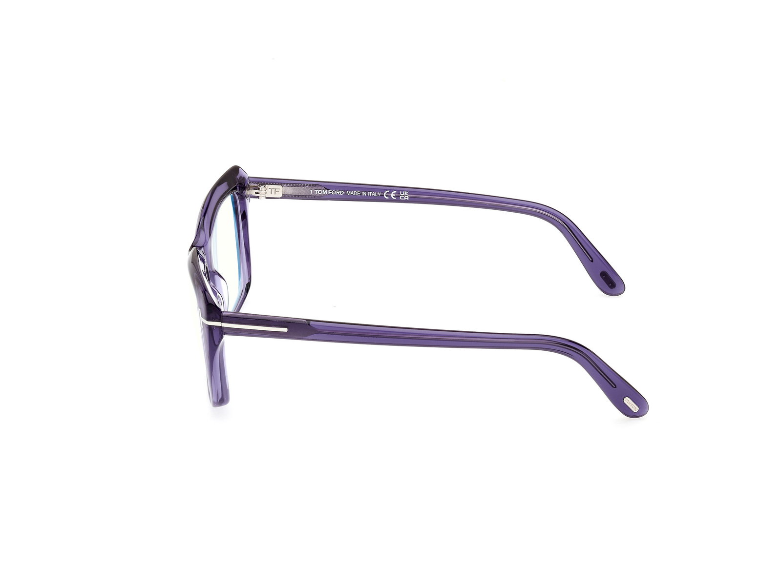 Tom Ford FT5894 Eyeglasses Purple Acetate/Metal Tom Ford TF5894-B 052 Blue Control Glasses - US main image 3