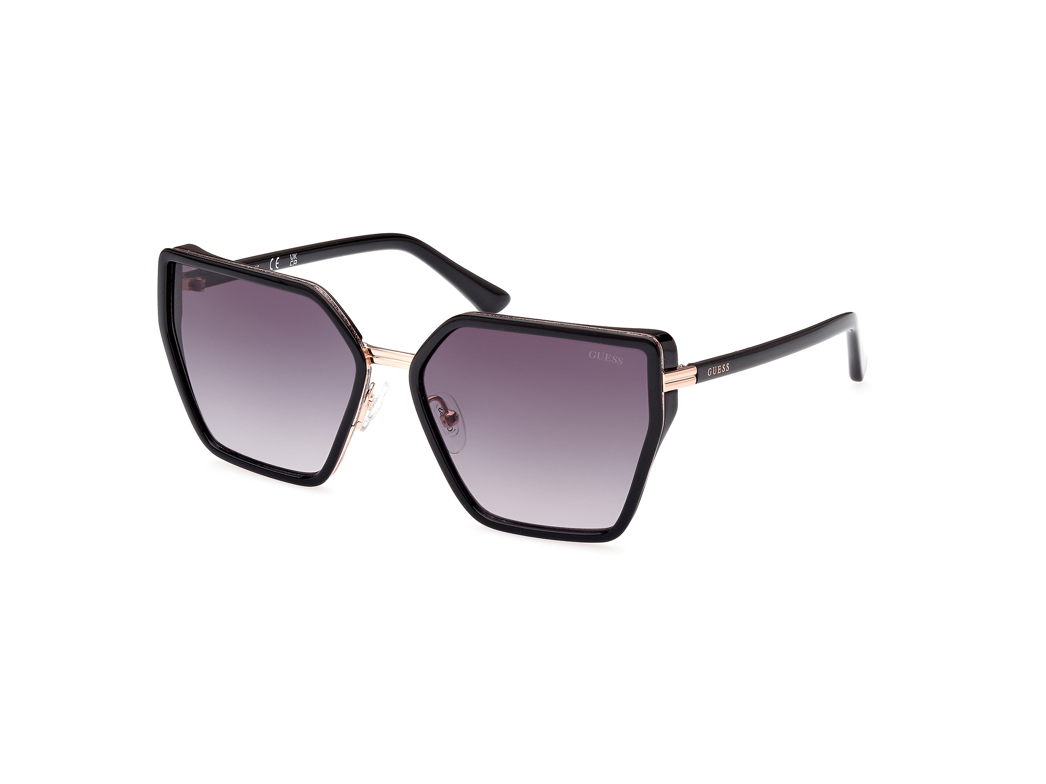 GUESS Damen Sonnenbrille GU2903 - Metallrahmen In Blau | Größe 52