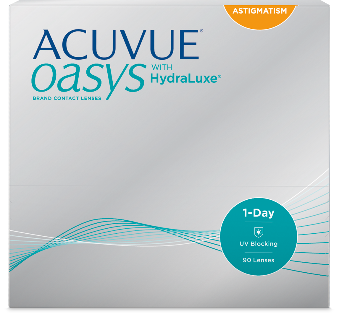 Acuvue Oasys 1-Day for Astigmatism with HydraLuxe, Johnson & Johnson ...